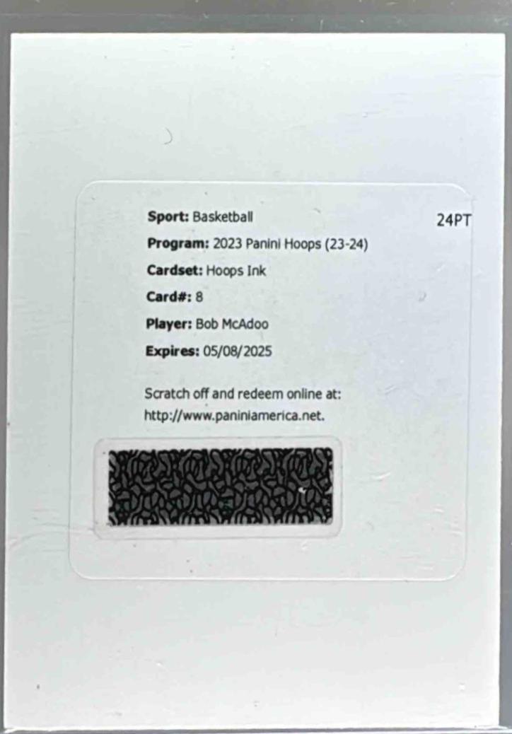 Bob McAdoo #HI-MCD 2023 Panini Hoops Ink Autographs Basketball