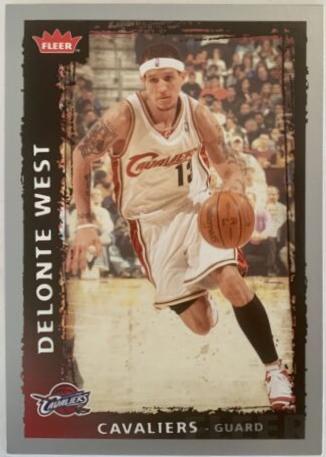 Delonte West #25 Basketball Cards 2008 Fleer