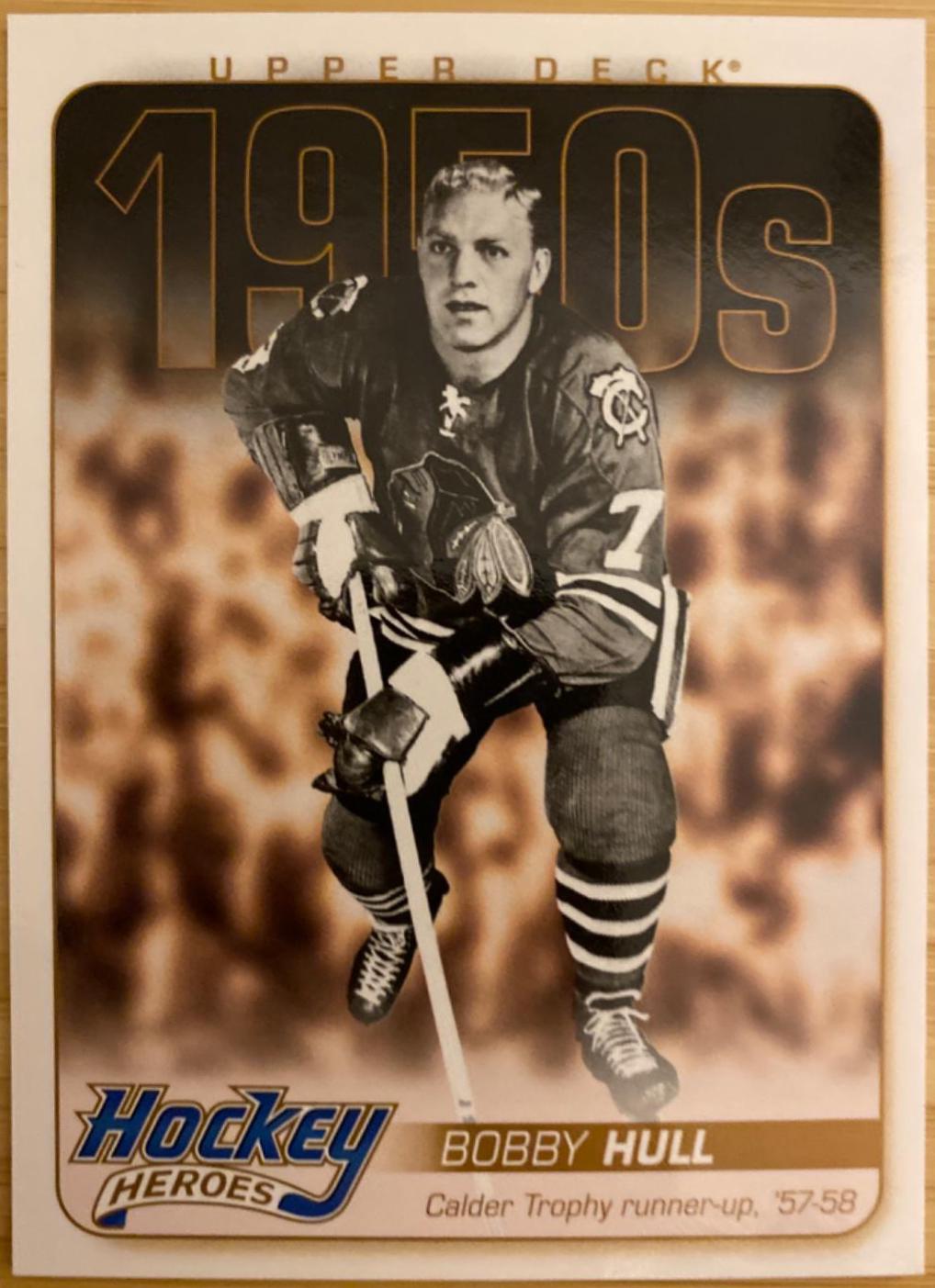 Bobby Hull #HH4 Hockey Cards 2011 Upper Deck Hockey Heroes