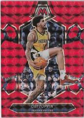 Obi Toppin [Red] #144 Basketball Cards 2023 Panini Mosaic Prices