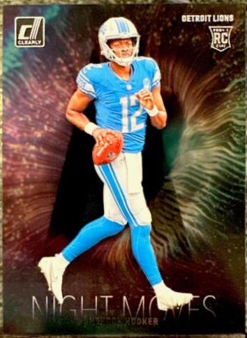 Hendon Hooker #21 Football Cards 2023 Clearly Donruss Night Moves