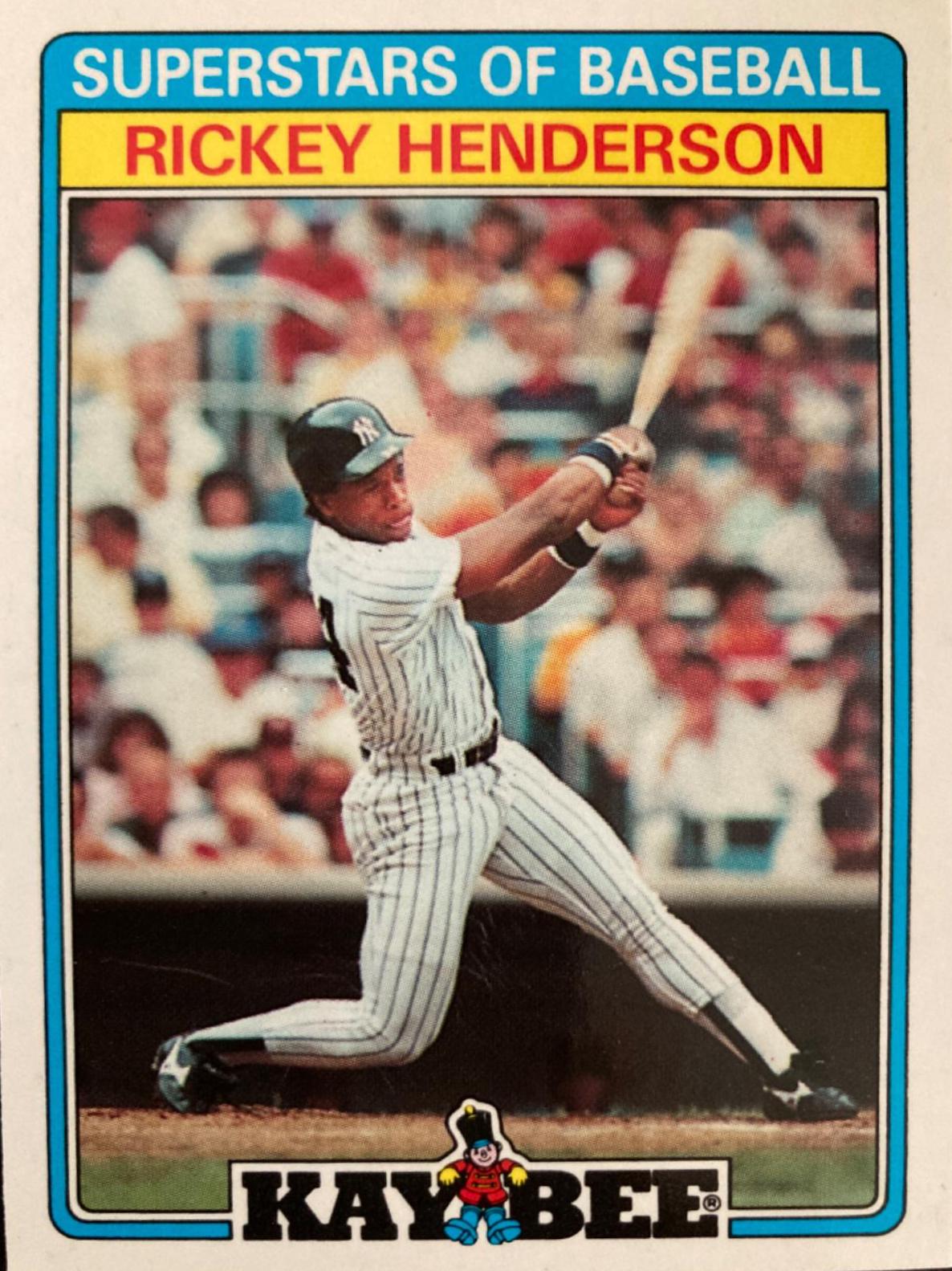 Rickey Henderson #16 Baseball Cards 1987 Topps KayBee Superstars