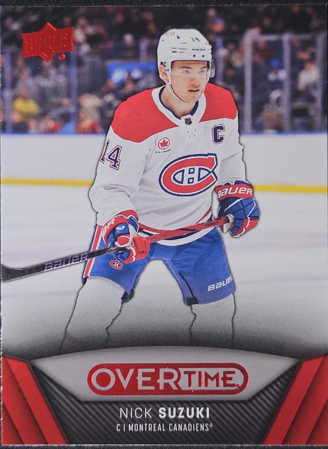Nick Suzuki #65 Hockey Cards 2024 Upper Deck Overtime
