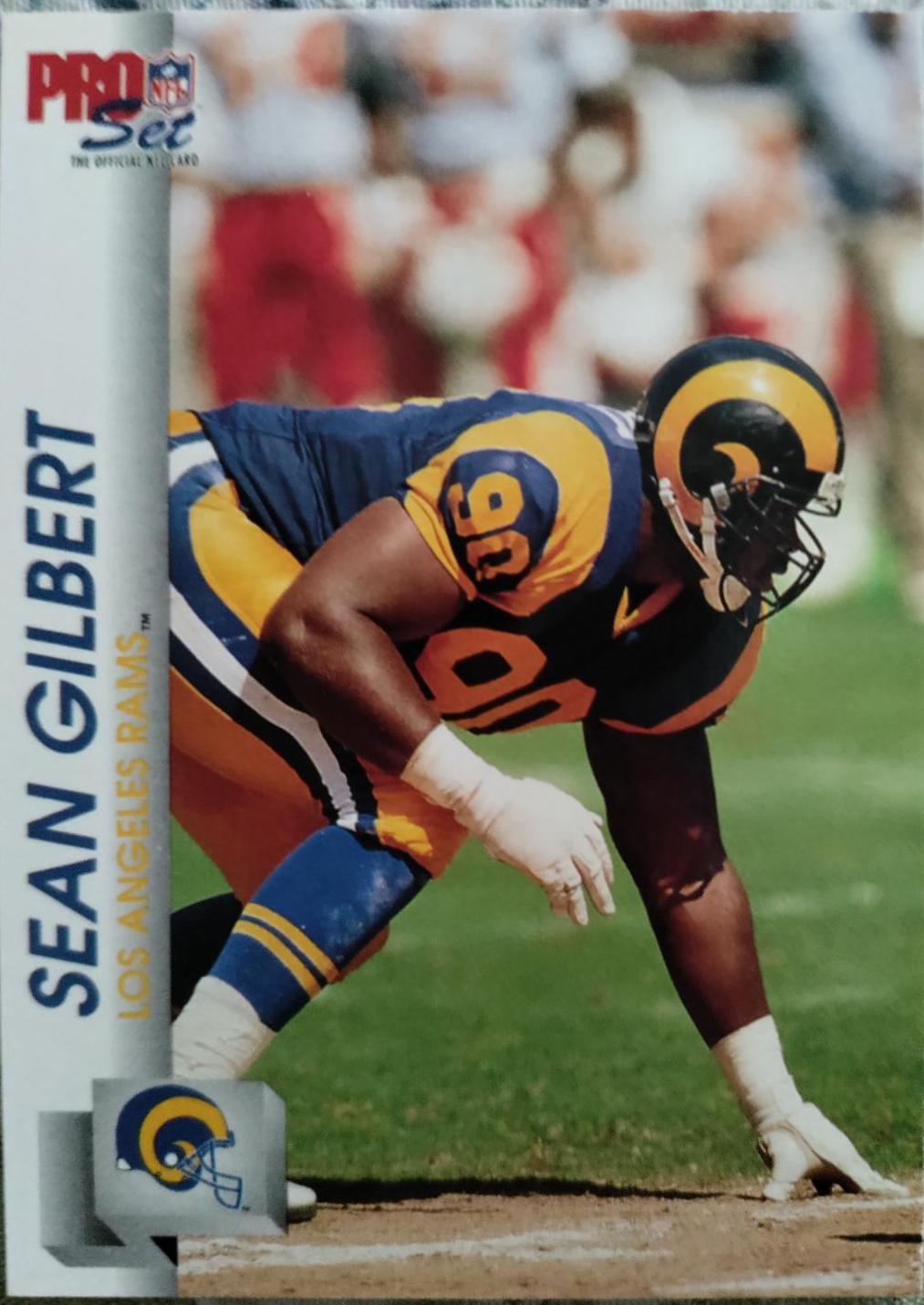 Sean Gilbert #549 Football Cards 1992 Pro Set
