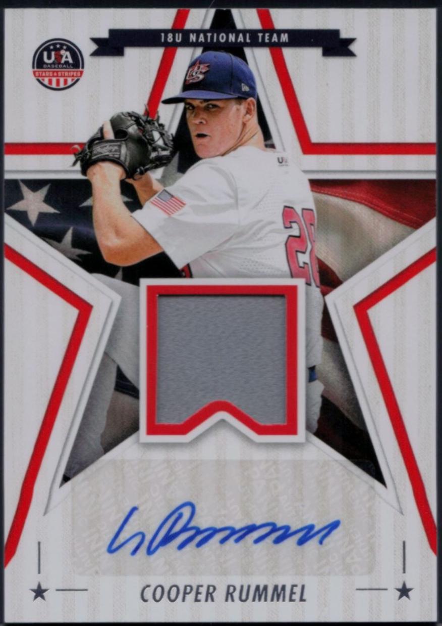 Cooper Rummel #4 Baseball Cards 2025 Panini Stars and Stripes 18U National Team Signature