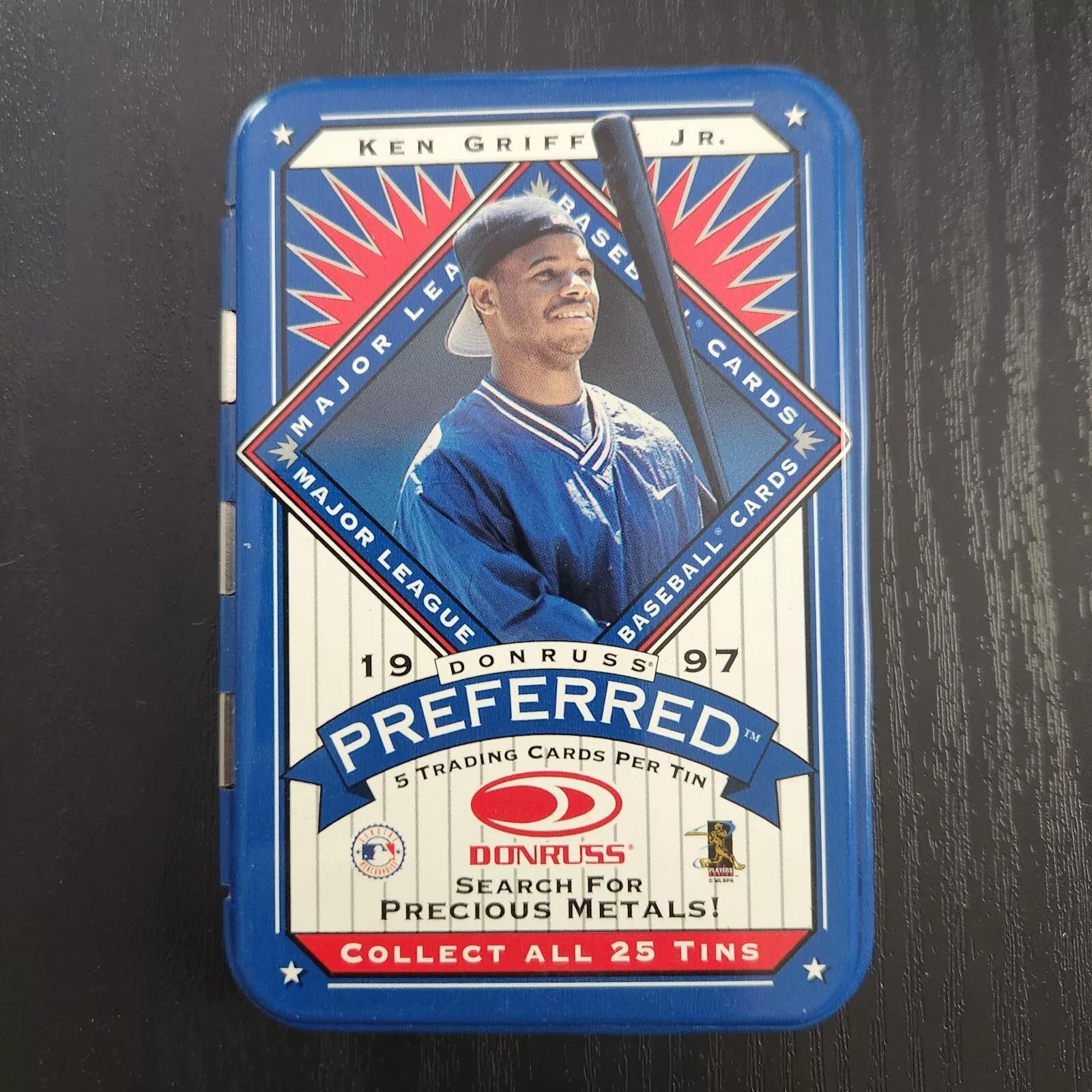 KEN GRIFFEY TIN Baseball Cards 1997 Panini Donruss Preferred