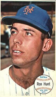 Ron Hunt #6 Baseball Cards 1964 Topps Giants