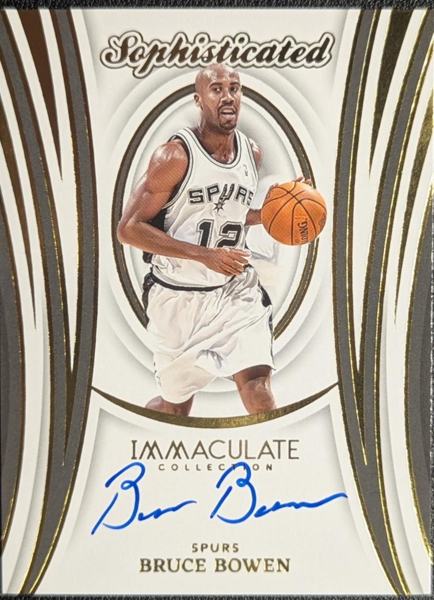 Bruce Bowen #9 Basketball Cards 2023 Panini Immaculate Sophisticated Signatures