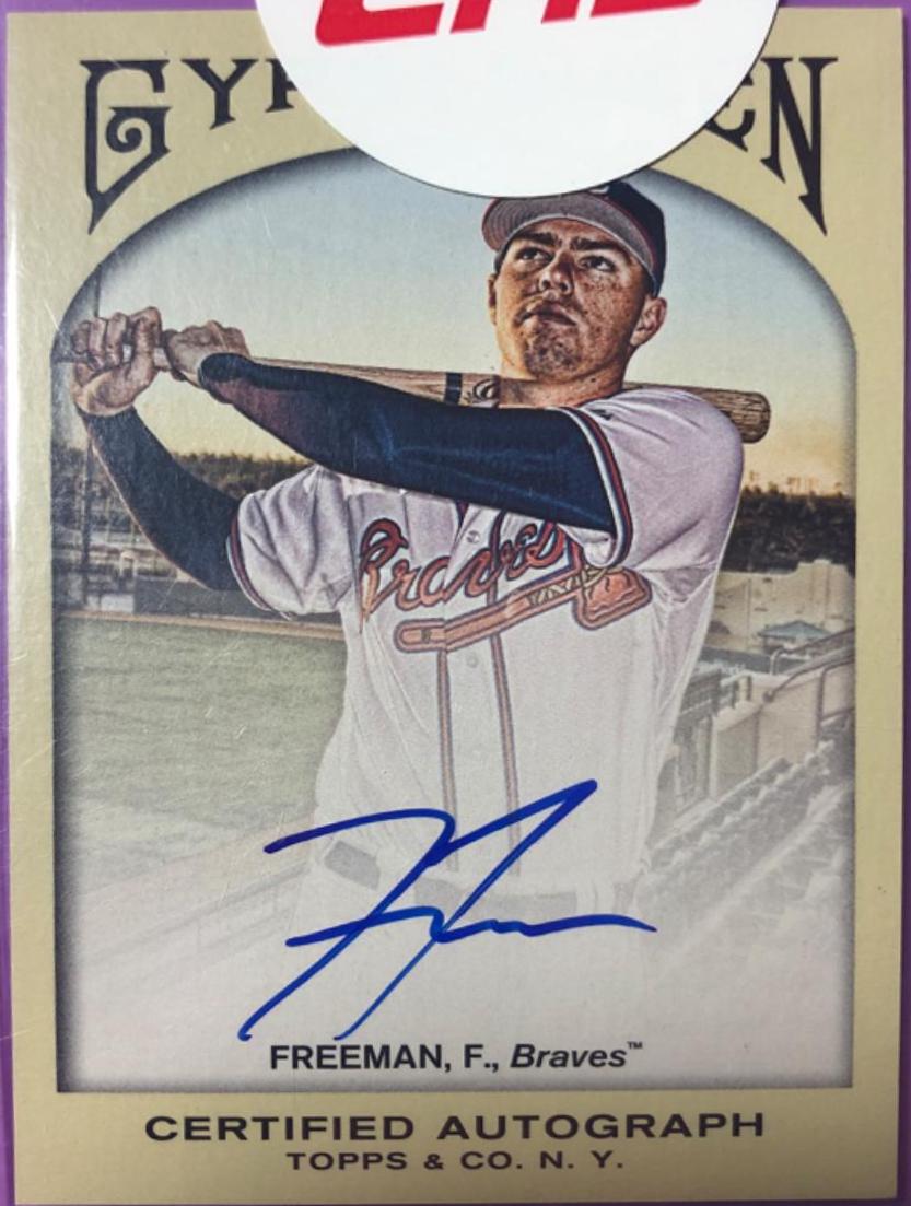 Freddie Freeman #GQA-FF Baseball Cards 2011 Topps Gypsy Queen Autograph