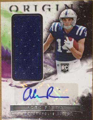 Alec Pierce #RAU-API Football Cards 2022 Panini Origins Rookie Autographs