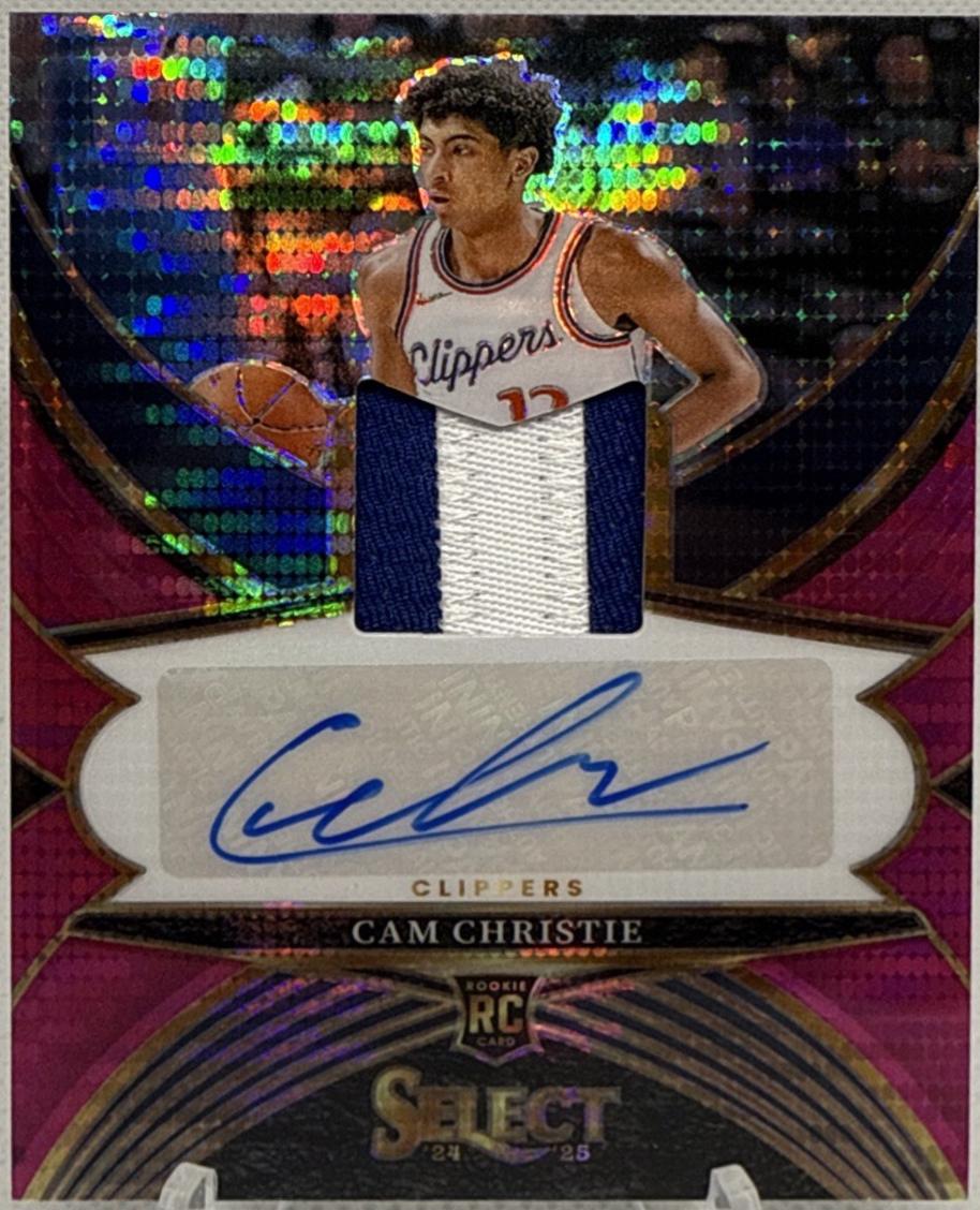 Cam Christie #RJA-CAM 2024-25 Panini Select Basketball Rookie Jersey Autographs