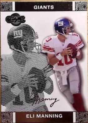 Eli Manning #5 Football Cards 2007 Topps CO Signers