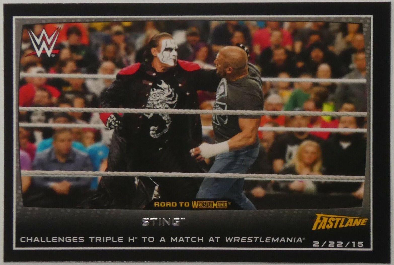 Sting #93 Wrestling Cards 2015 Topps WWE Road to Wrestlemania
