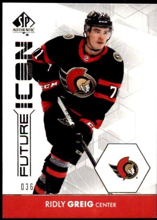 Ridly Greig #FI-4 Hockey Cards 2023 SP Authentic Future Icon