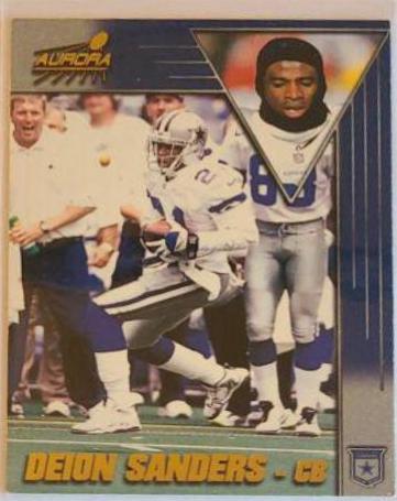 Deion Sanders #42 Football Cards 1998 Pacific Aurora