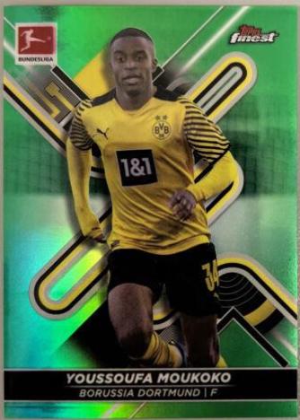 Youssoufa Moukoko #40 2021 Topps Finest Bundesliga Soccer