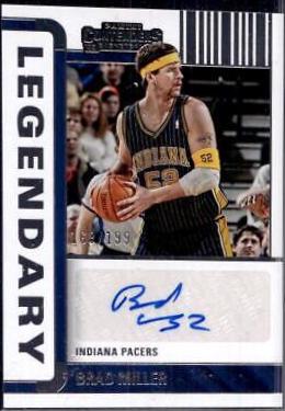 Brad Miller #LC-BML Basketball Cards 2022 Panini Contenders Legendary Autographs