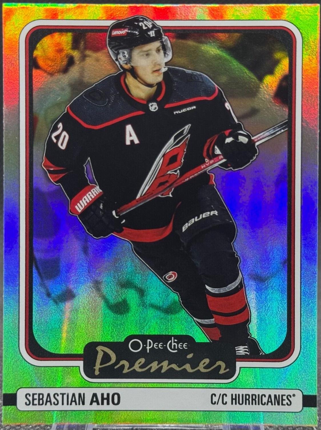 Sebastian Aho #P-37 Hockey Cards 2024 O-Pee-Chee Premier