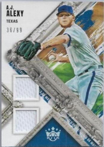 A. J. Alexy #DKM-AJA Baseball Cards 2022 Panini Diamond Kings DK Materials