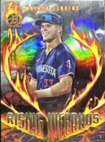 Walker Jenkins #RI-14 Baseball Cards 2024 Bowman Rising Inferno