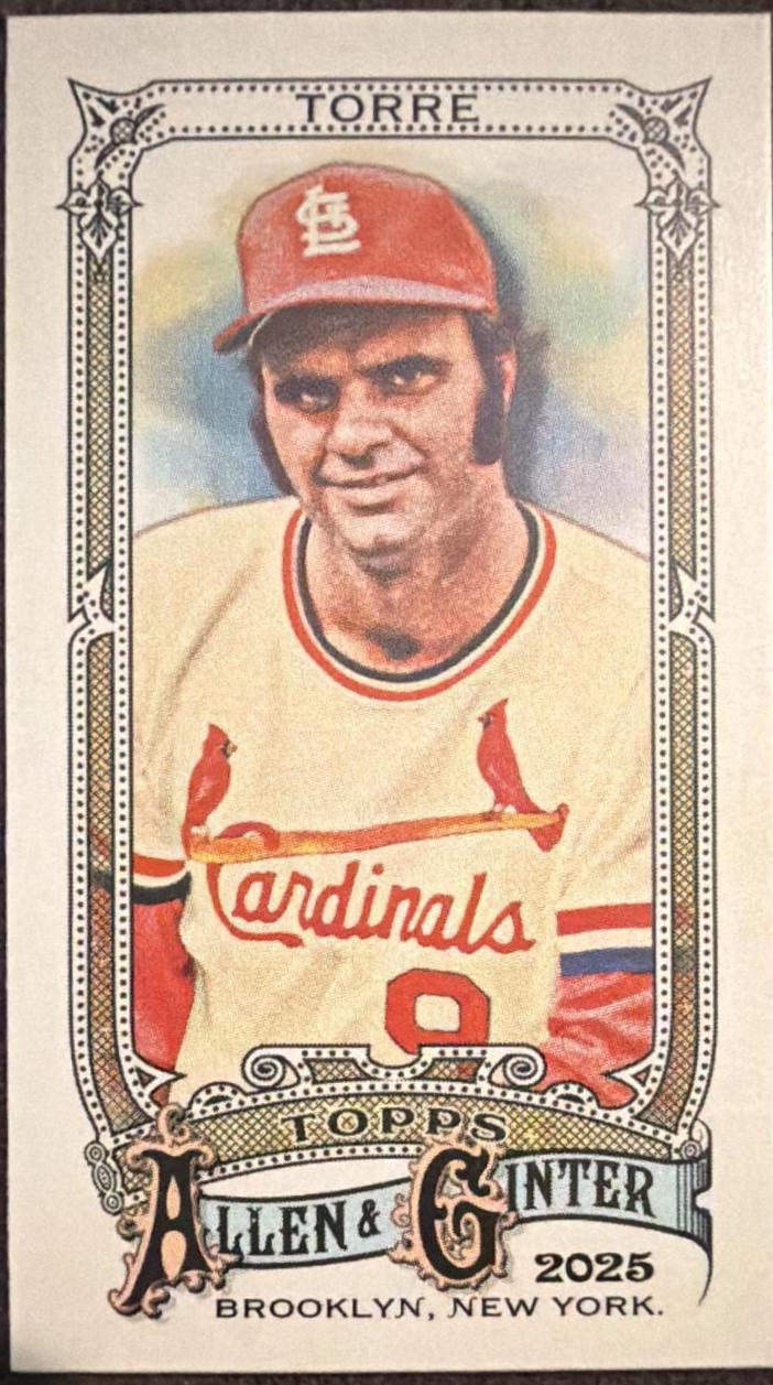 Joe Torre [Allen Ginter Mini] #27 Prices | 2025 Topps Allen and Ginter ...