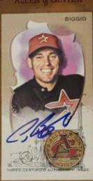 Craig Biggio #MA-CBI Baseball Cards 2023 Topps Allen & Ginter Mini Framed Autographs