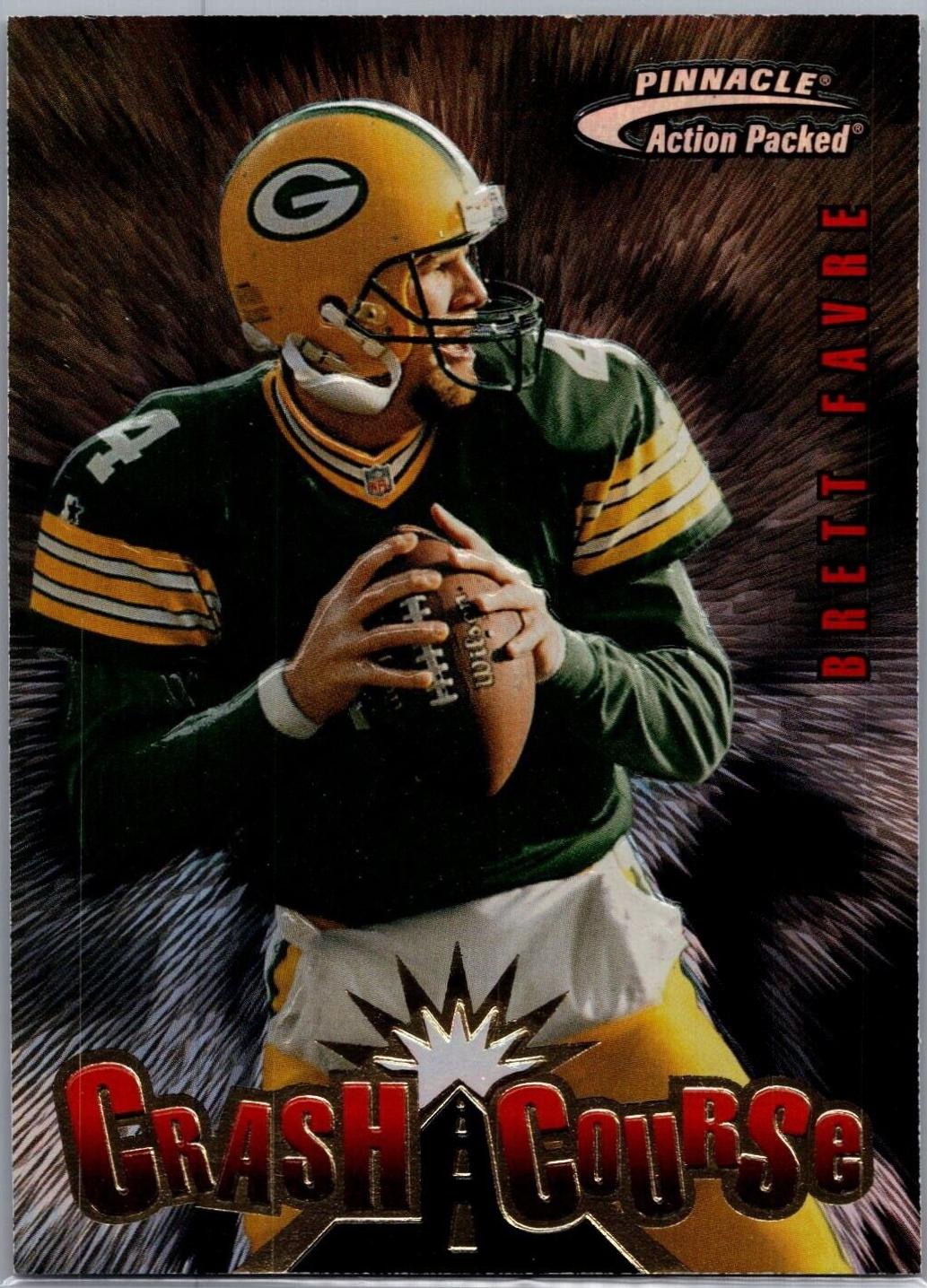 Brett Favre #5 Football Cards 1997 Pinnacle Action Packed Crash Course