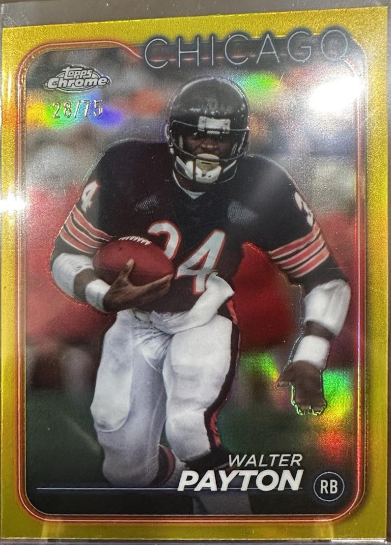 2024 Walter Payton [Yellow Refractor] #23