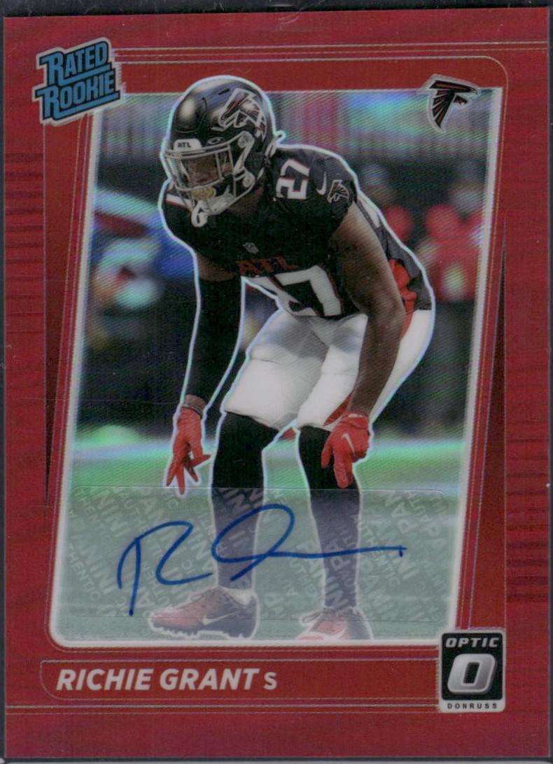 Richie Grant #269 2021 Panini Donruss Optic Rated Rookies Autograph Football