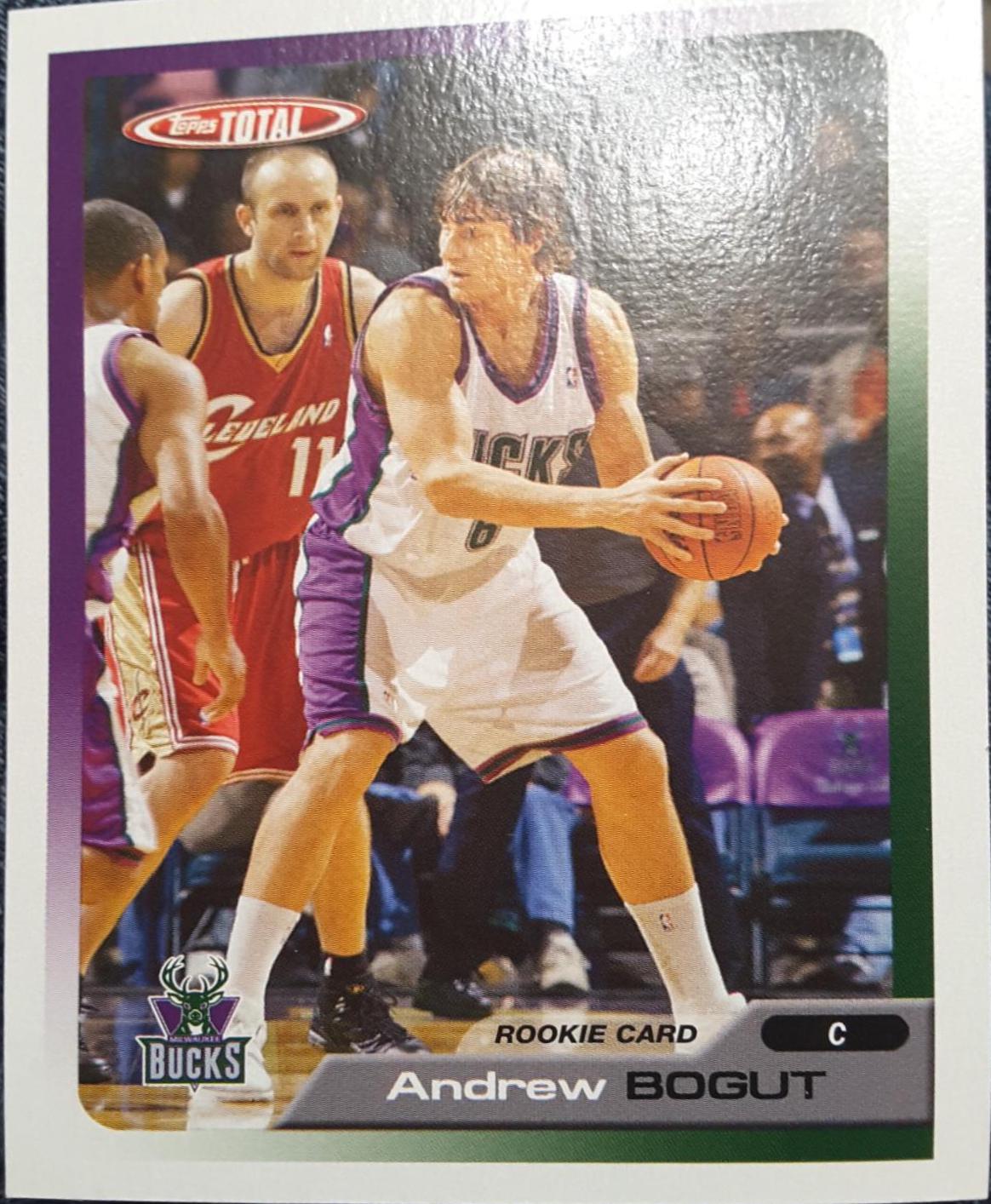 Andrew Bogut #246 Basketball Cards 2005 Topps Total