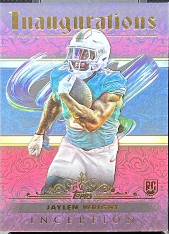 Jaylen Wright #I-14 Football Cards 2024 Topps Inception Inaugurations