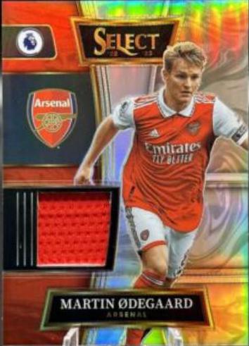 Martin Odegaard #SW-MO Soccer Cards 2022 Panini Select Premier League Swatches