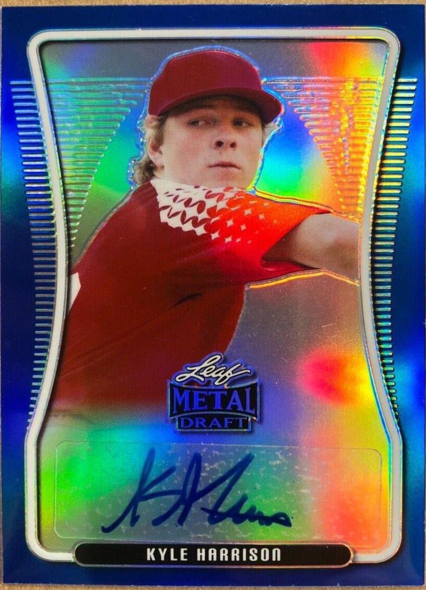 Kyle Harrison #BA-KH1 2020 Leaf Metal Draft Autographs Baseball
