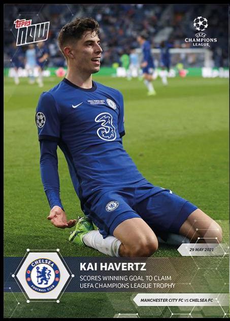 Kai Havertz #78 Soccer Cards 2020 Topps Now UEFA Champions League