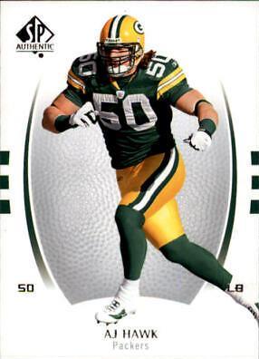 A.J. Hawk #2 Football Cards 2007 SP Authentic