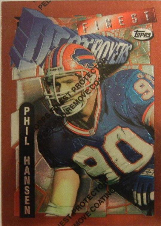 Phil Hansen #5 Football Cards 1996 Topps Finest