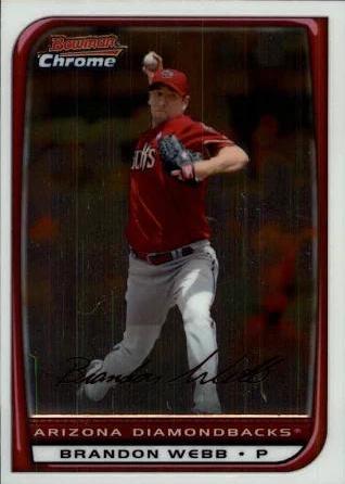 Brandon Webb #19 Baseball Cards 2008 Bowman Chrome