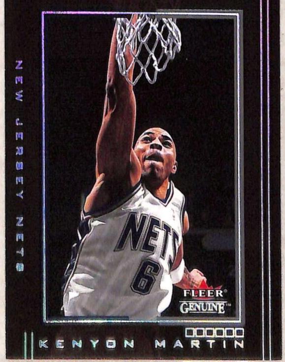 Kenyon Martin #51 Basketball Cards 2001 Fleer Genuine