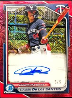 Daiber De Los Santos [Red Mojo Refractor] #BMA-DD