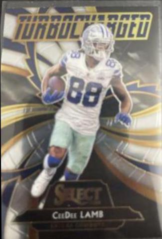 CeeDee Lamb #T16 Football Cards 2020 Panini Select Turbocharged