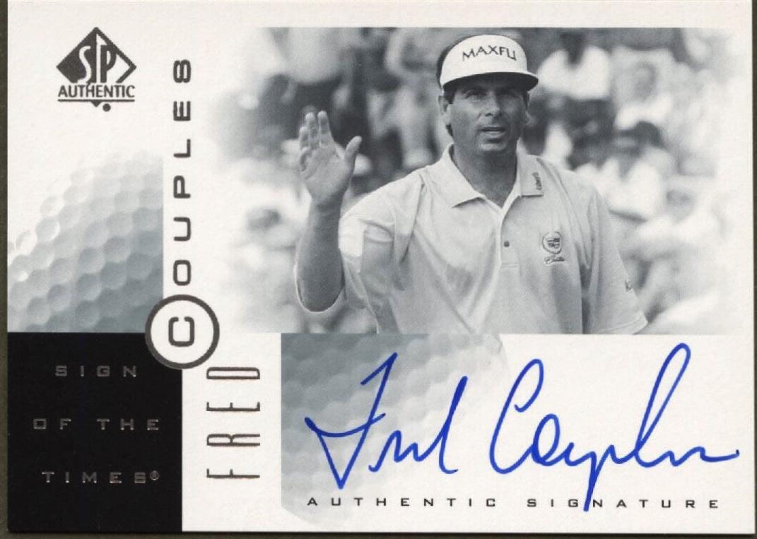 Fred Couples #FC Golf Cards 2001 SP Authentic Sign of the Times Autograph