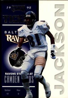 Michael Jackson #6 Football Cards 1998 Playoff Contenders Ticket