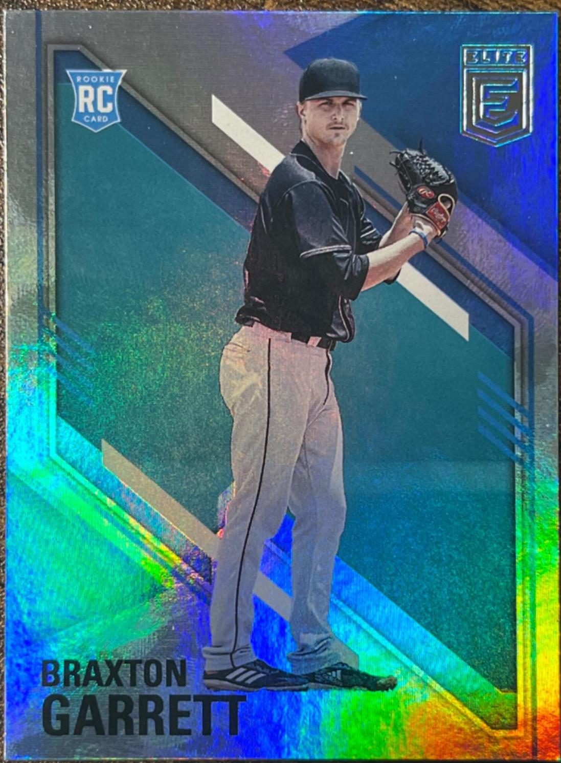 Braxton Garrett #5 Baseball Cards 2021 Panini Chronicles Elite