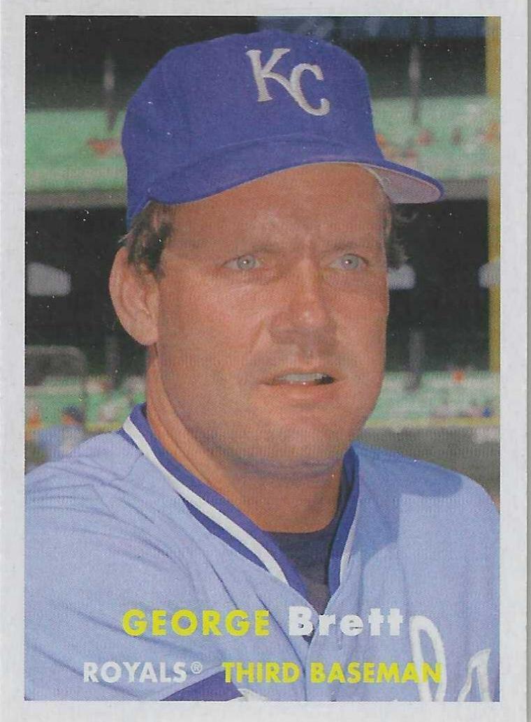 George Brett #7 Baseball Cards 2021 Topps Archives