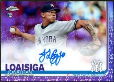 Jonathan Loaisiga #RA-JL 2019 Topps Chrome Baseball Rookie Autographs