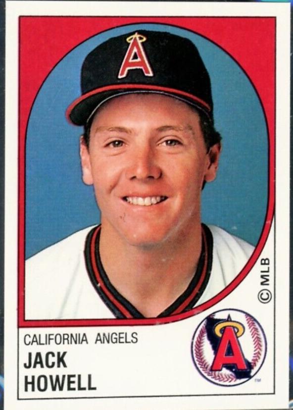 Jack Howell #44 Baseball Cards 1988 Panini Stickers
