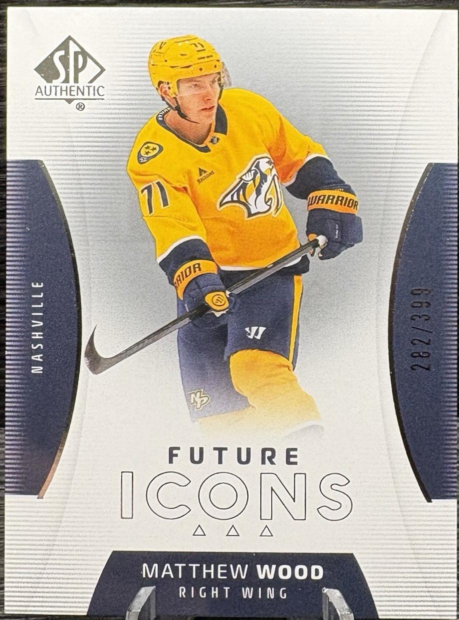 Matthew Wood #FI-30 2025-26 SP Authentic Hockey Future Icon
