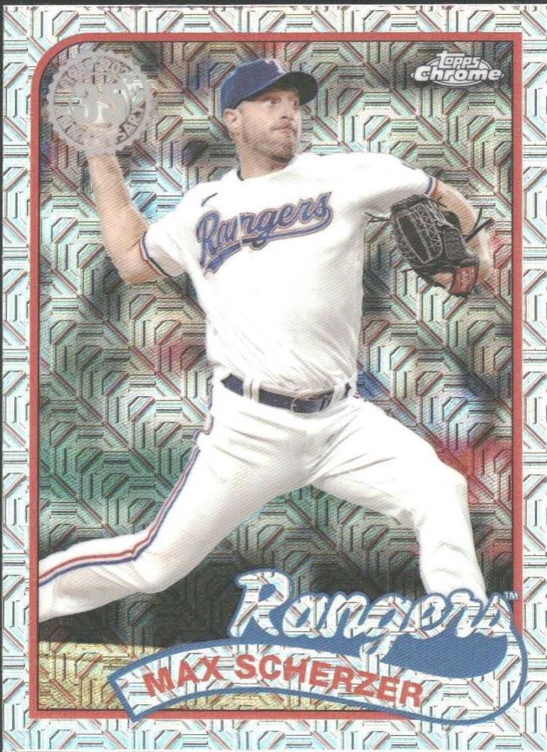 Max Scherzer #2T89C-12 Baseball Cards 2024 Topps 1989 Chrome Silver Pack