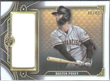 Buster Posey #SJR2-BP2 Baseball Cards 2022 Topps Triple Threads Single Jumbo Relics