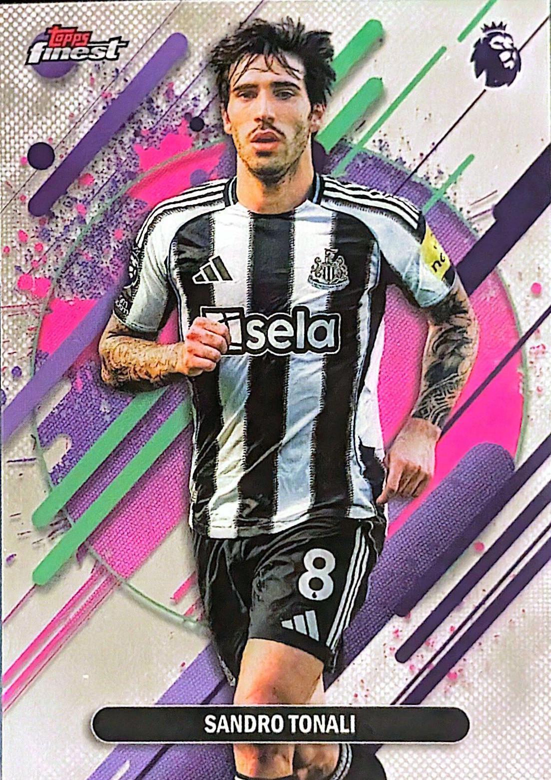 Sandro Tonali #278 2026 Topps Finest Premier League